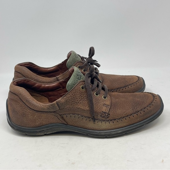 Ecco Fusion II Moc Toe Shoes Mens 10 EU 44 Brown Leather Lace Up Oxfords Casual main image 14